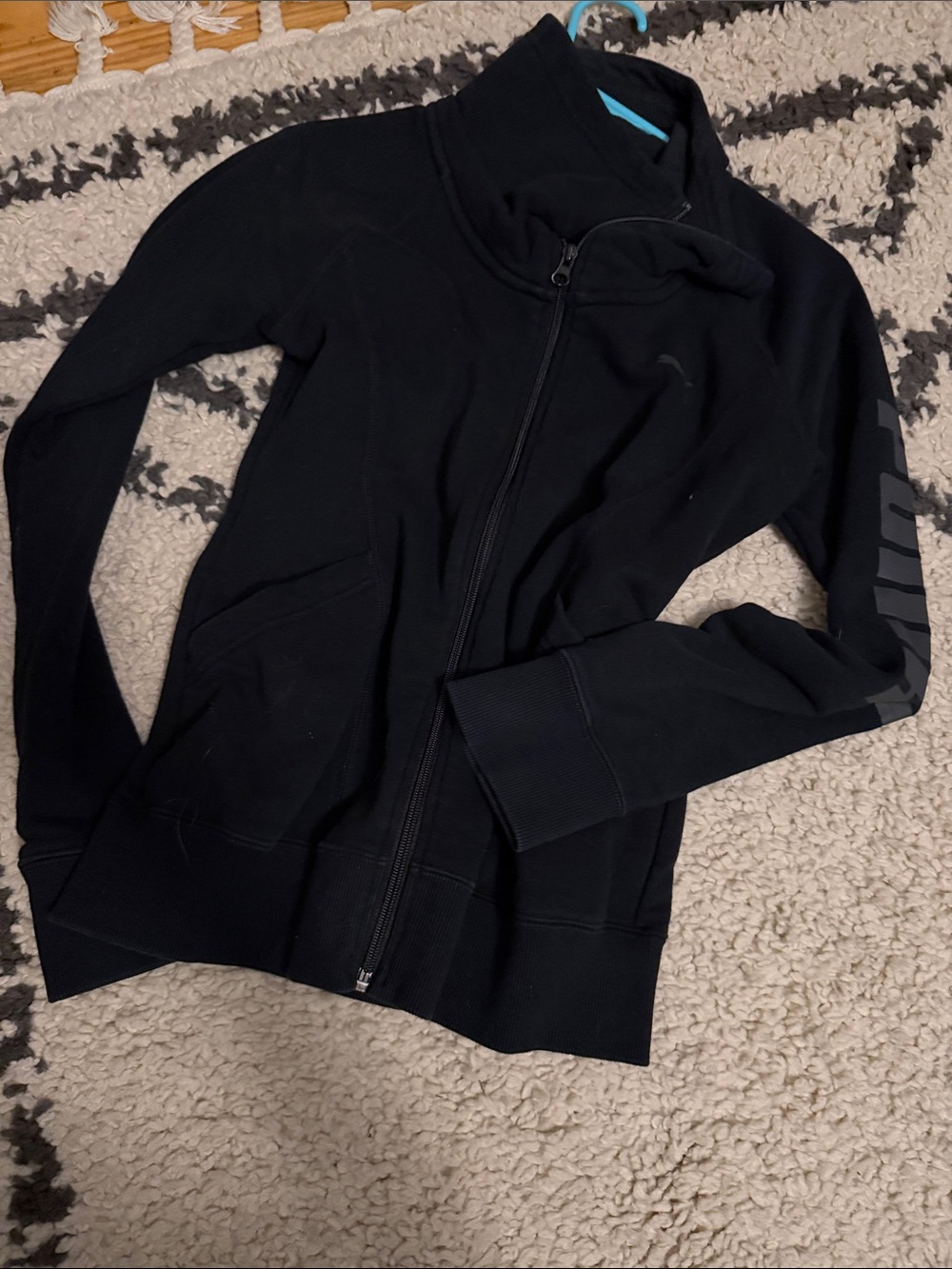 Puma Black Women's Full-Zip Bomber Jacket